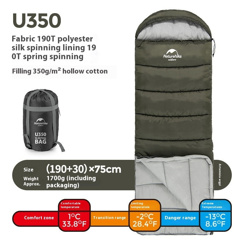 Naturehike Series Envelope Hooded Sleeping Bag