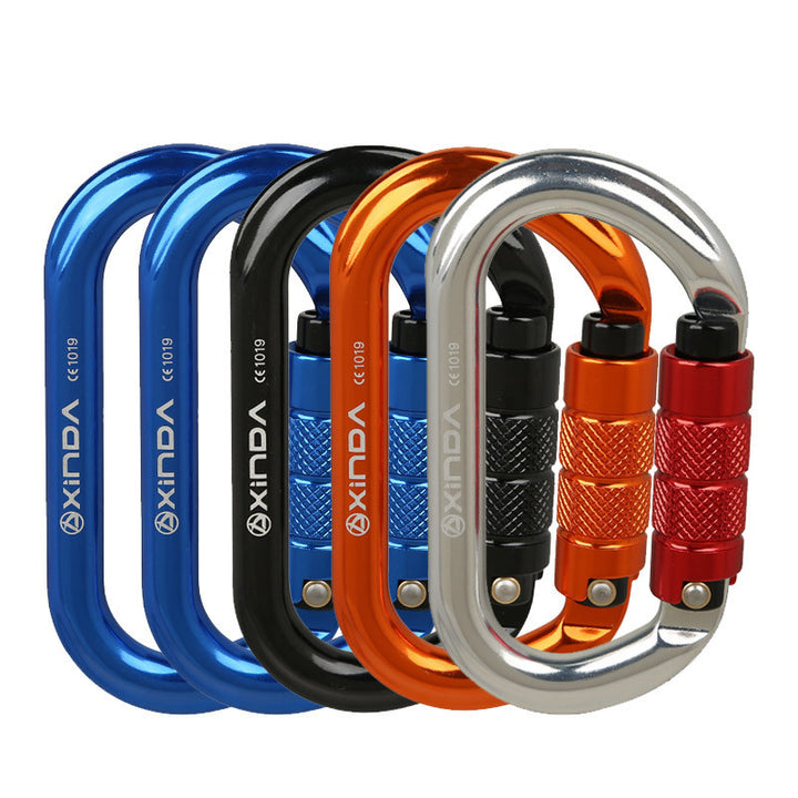 Rock Climbing O-shaped Thread Locking Carabiner