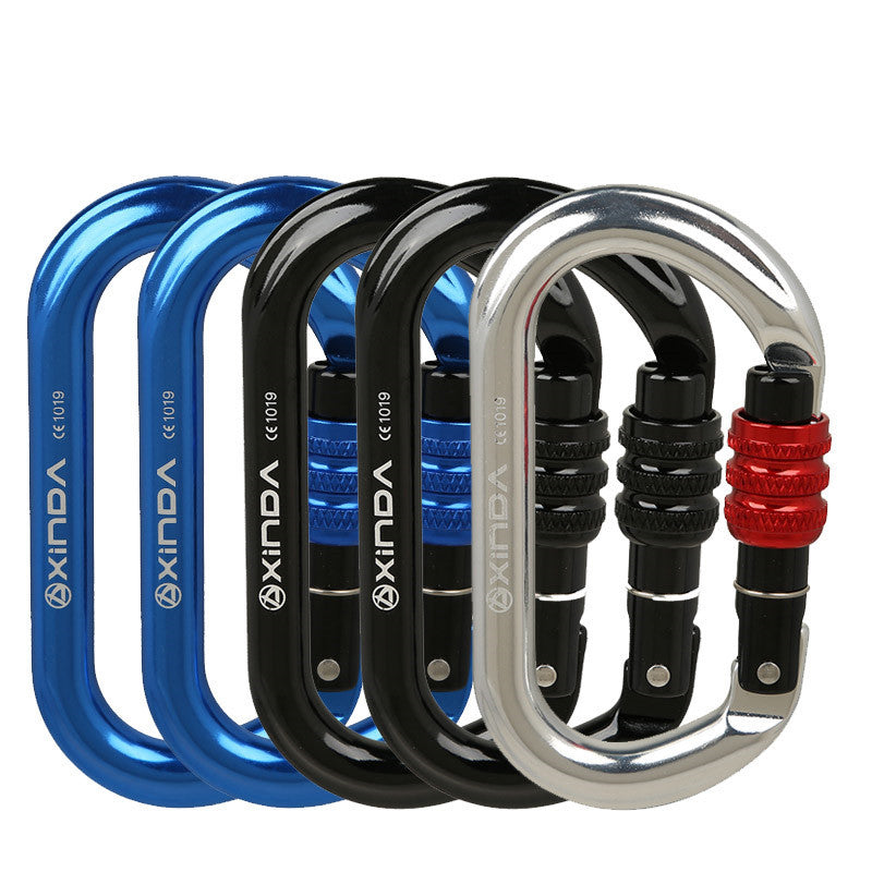 Rock Climbing O-shaped Thread Locking Carabiner