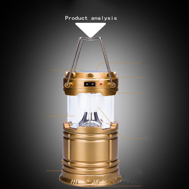 Solar Charging Telescopic Lantern