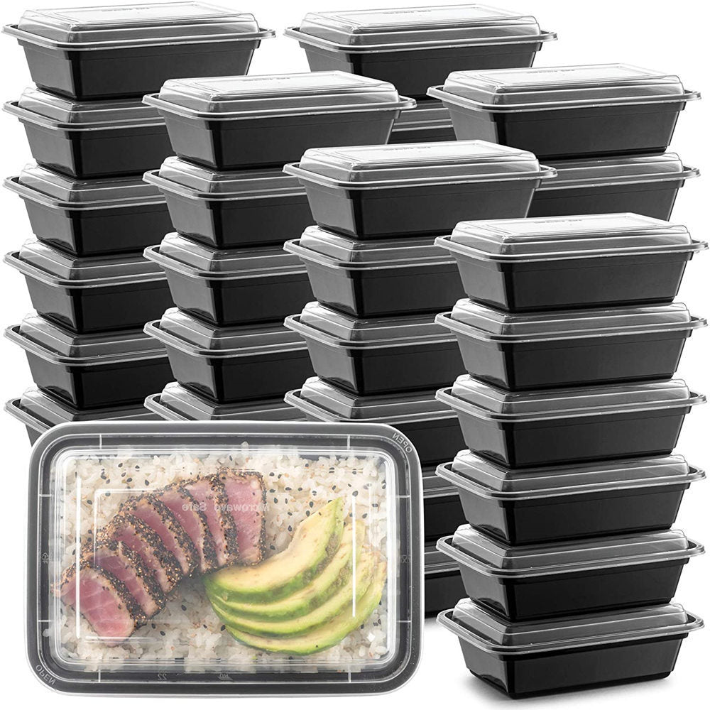 10pcs Disposable Plastic Food Containers