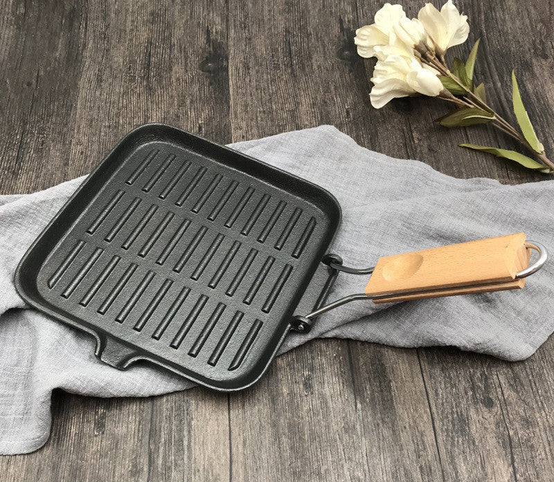 Camping Cookware Cast Iron Folding Pan