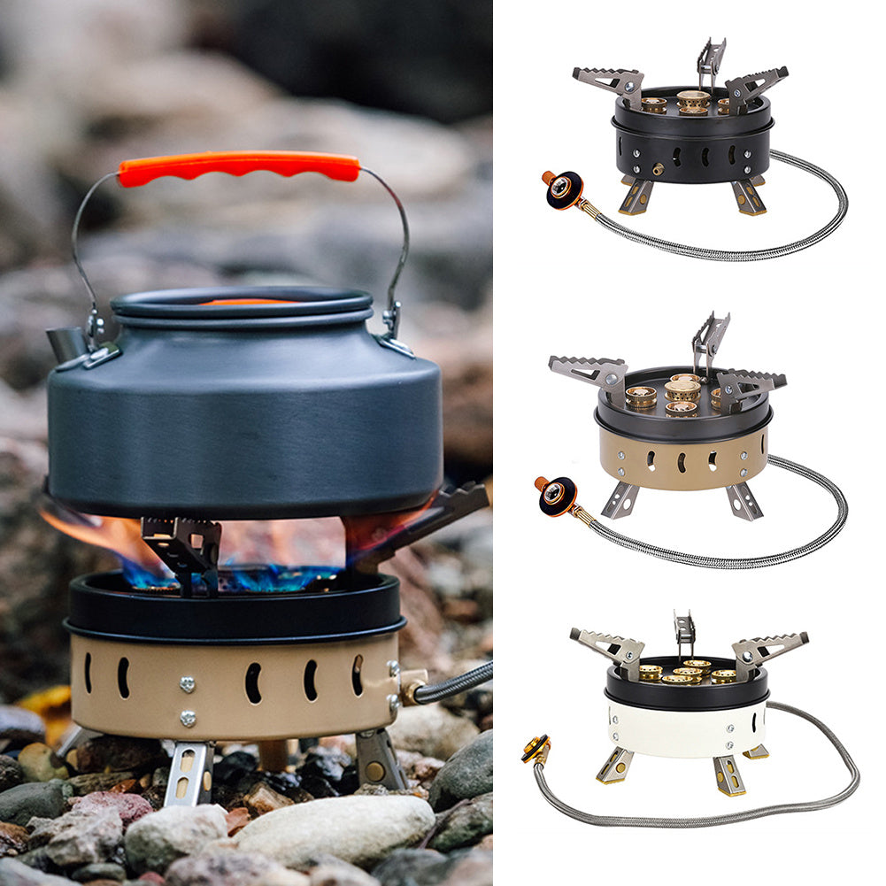 Portable Windproof Camping Cookout Gas Stove Holder