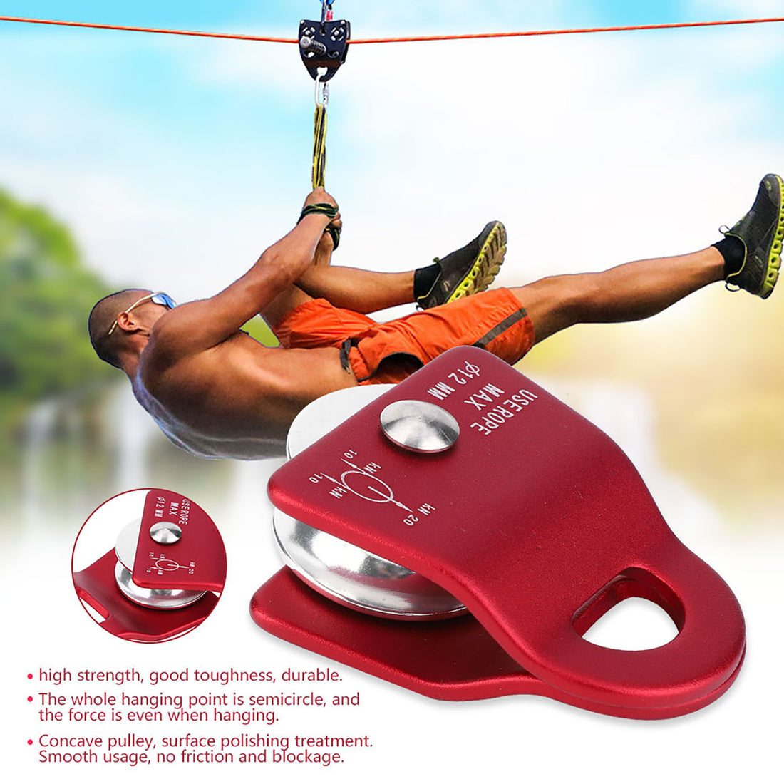 Rock Climbing Side Swing Pulley