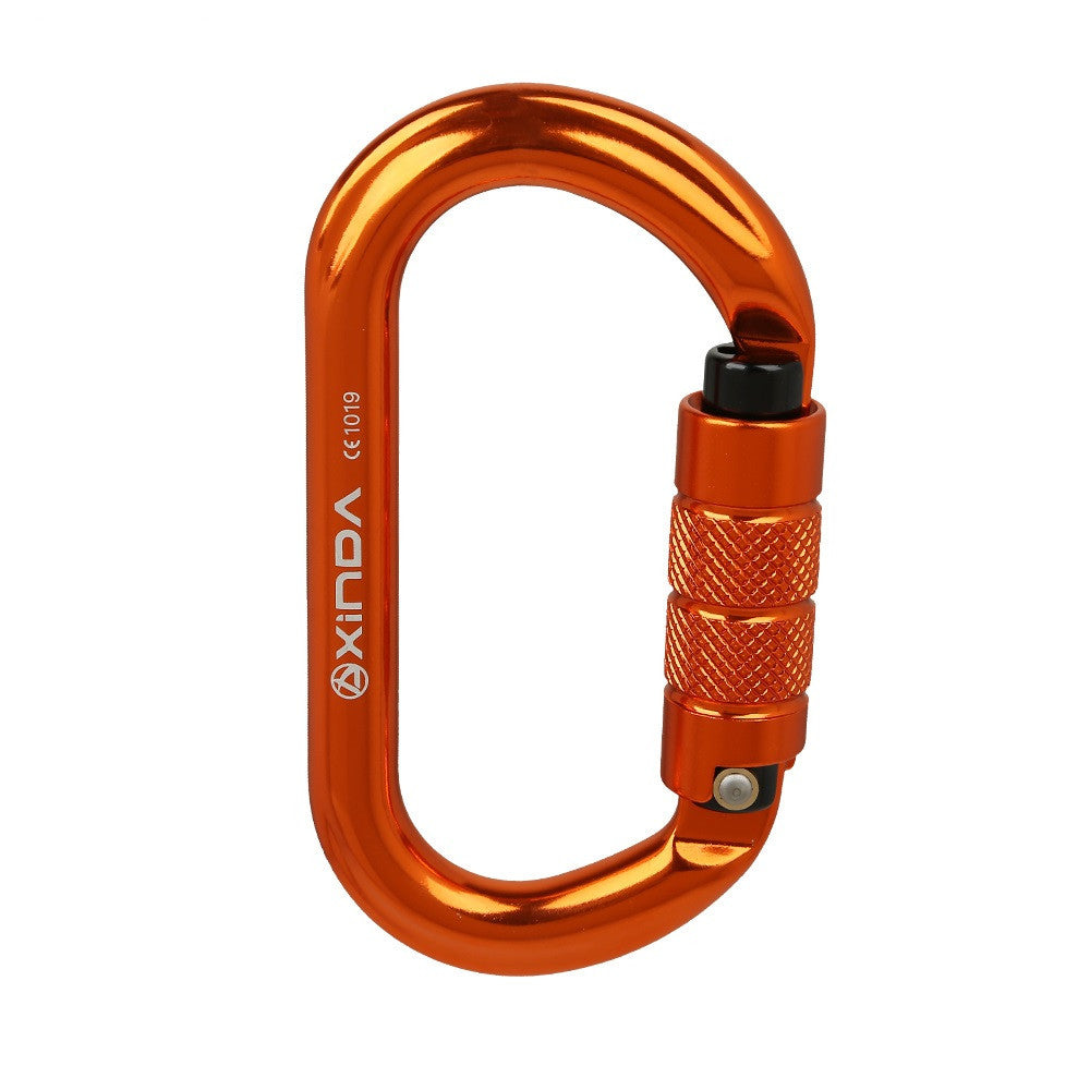 Rock Climbing O-shaped Thread Locking Carabiner