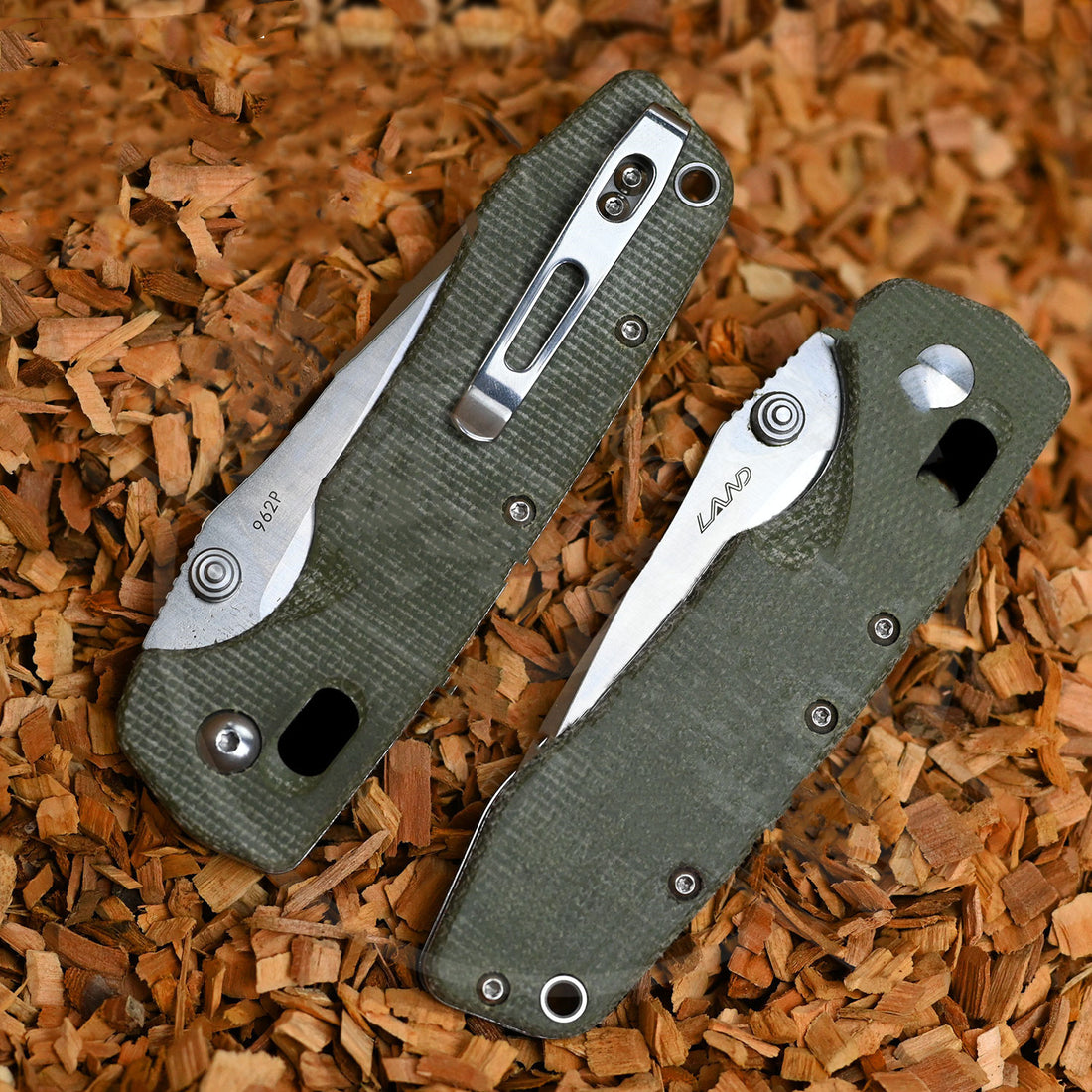 Three BladeFolding Knife Camping Kit D2 Steel