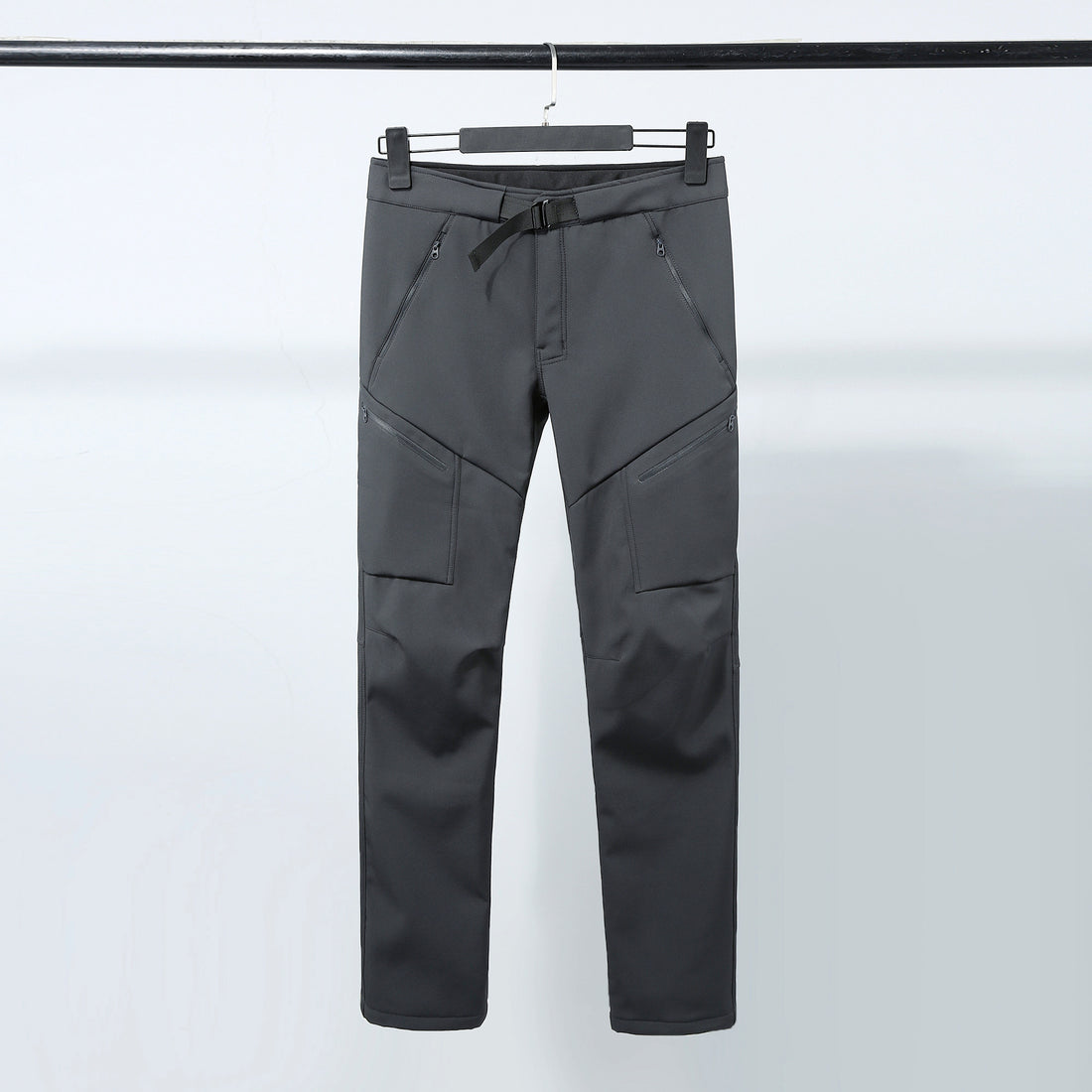 Men's Outdoor Waterproof Windproof Fleece-lined Climbing Pants