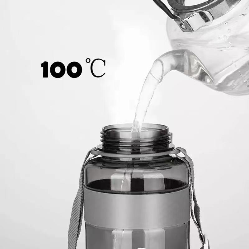 Outdoor Large Capacity Water Bottle with Straw