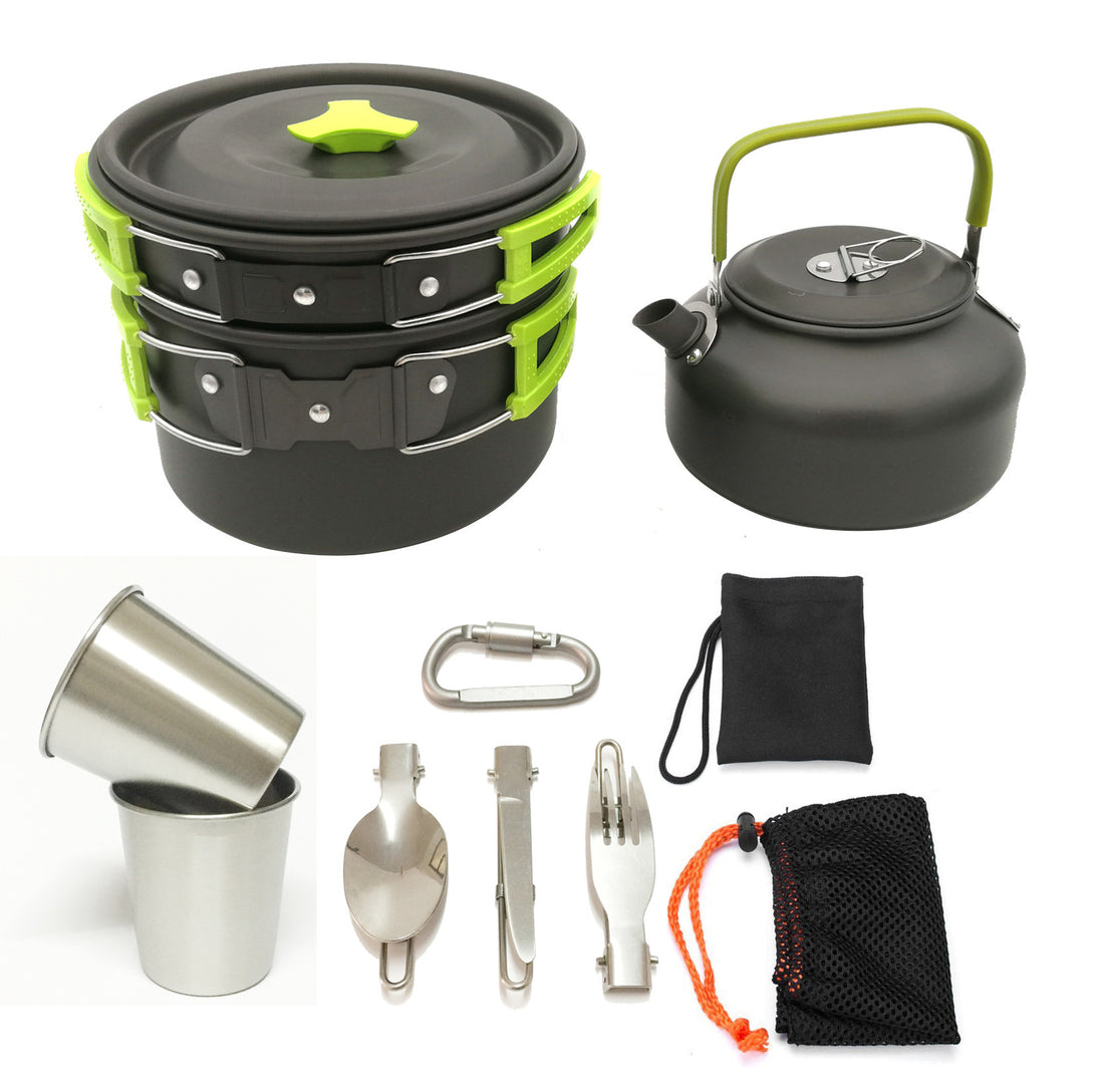 Outdoor Jacketed Kettle and Cooking Set