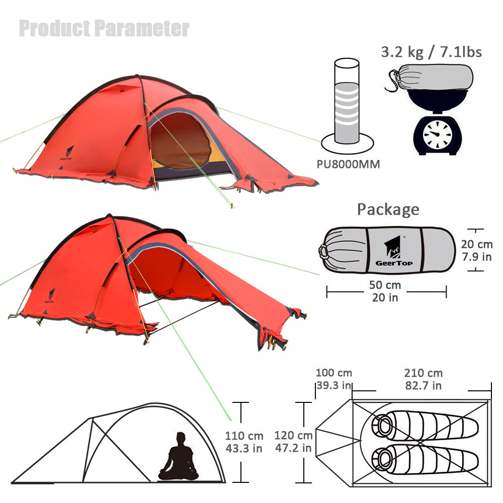 Two Person Mountaineering Tent