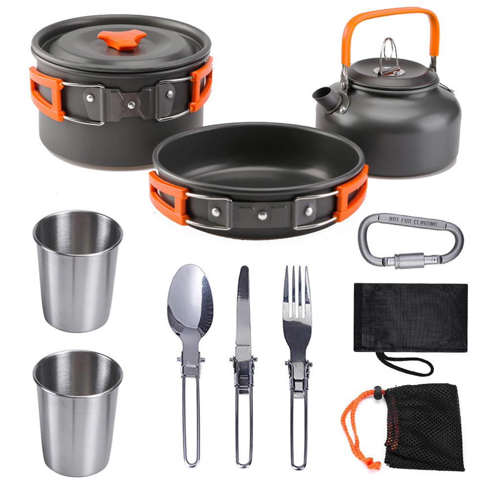 Outdoor Jacketed Kettle and Cooking Set