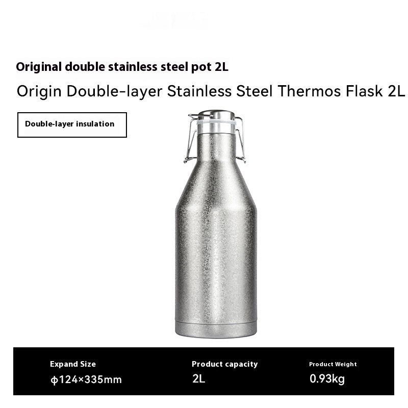 Outdoor Portable Stainless Steel Thermal Pot