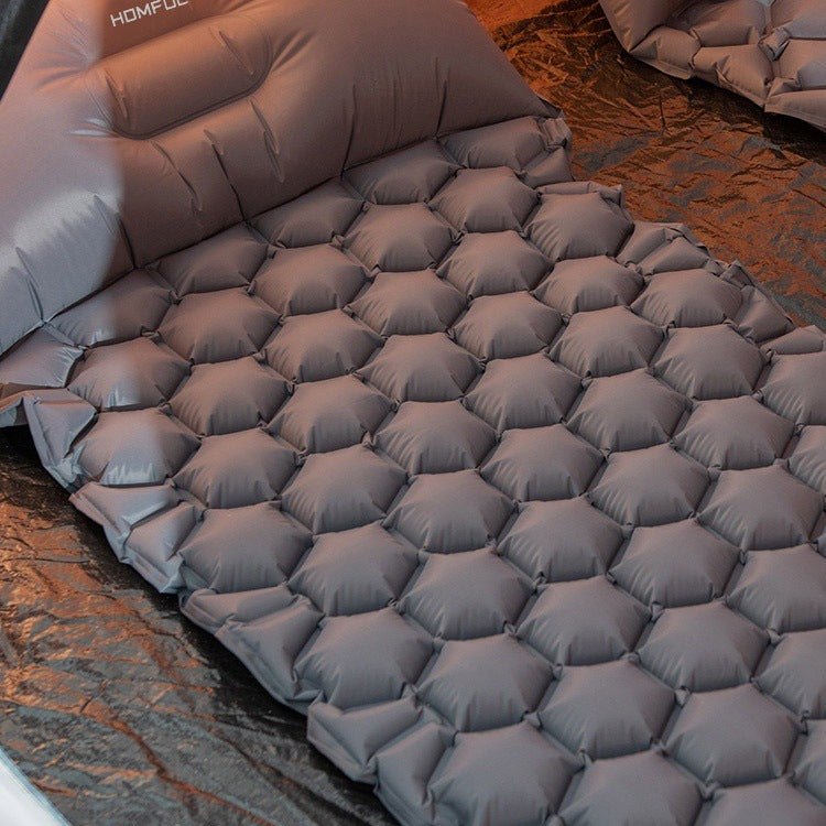 Inflatable Sleeping Mat with Built-in Pillow