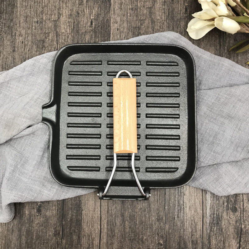 Camping Cookware Cast Iron Folding Pan