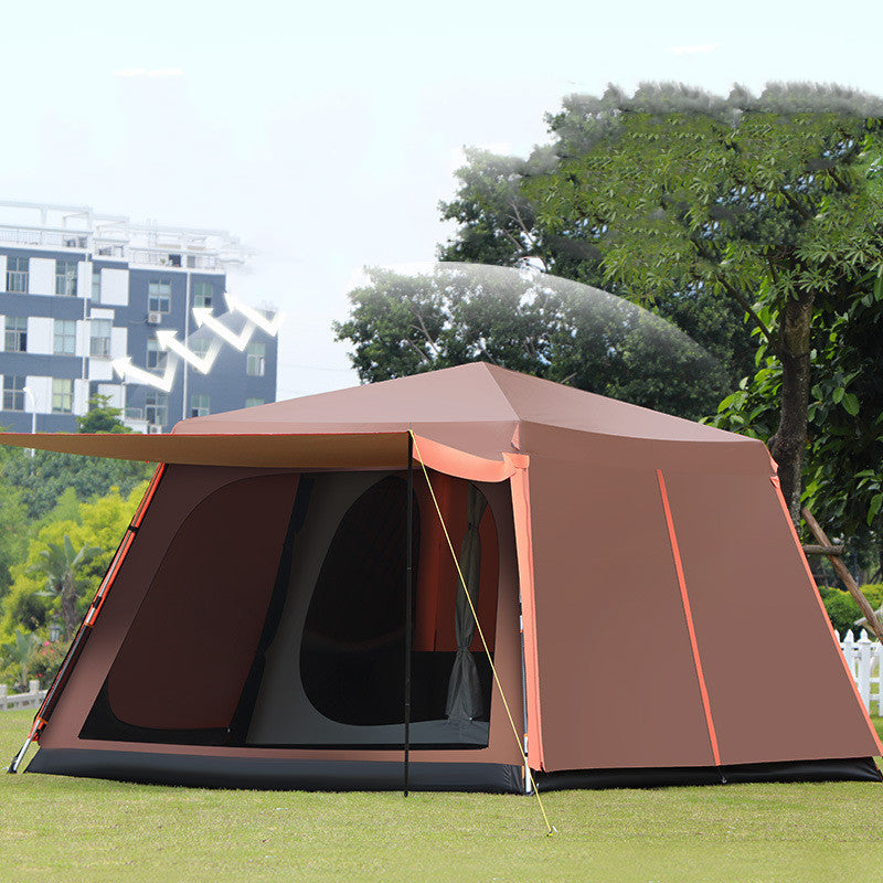 Outdoor Fully Automatic Aluminum Pole 3-4-5-8 Person Tent