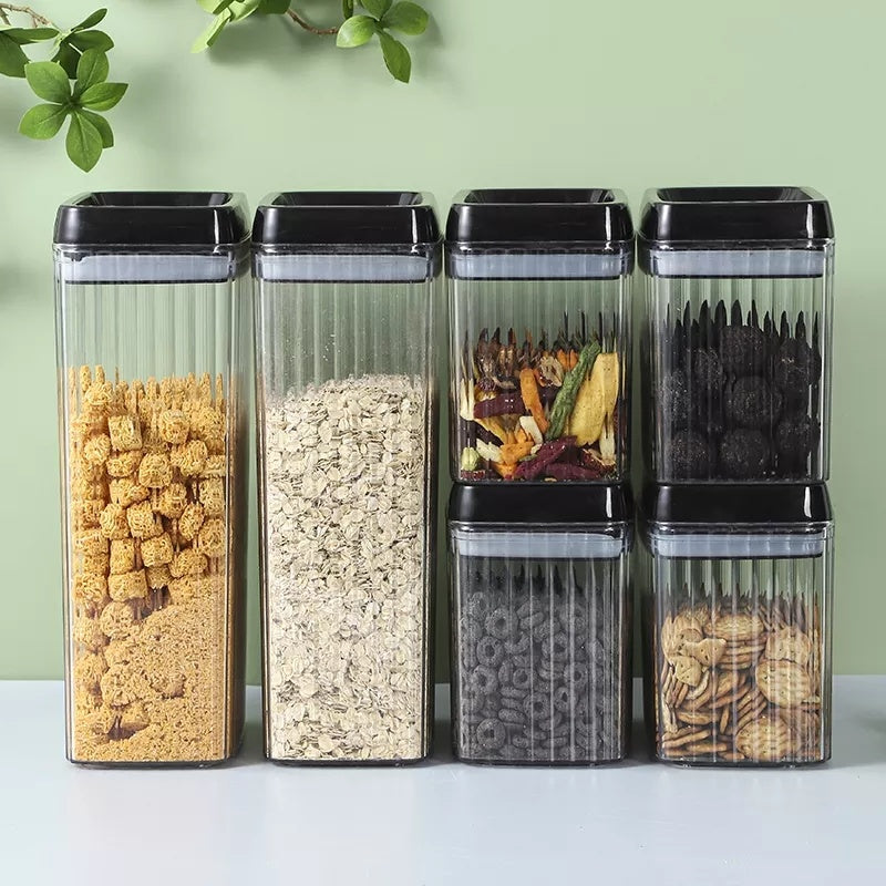 6PC Set Food Storage Kitchen Sealed Jar