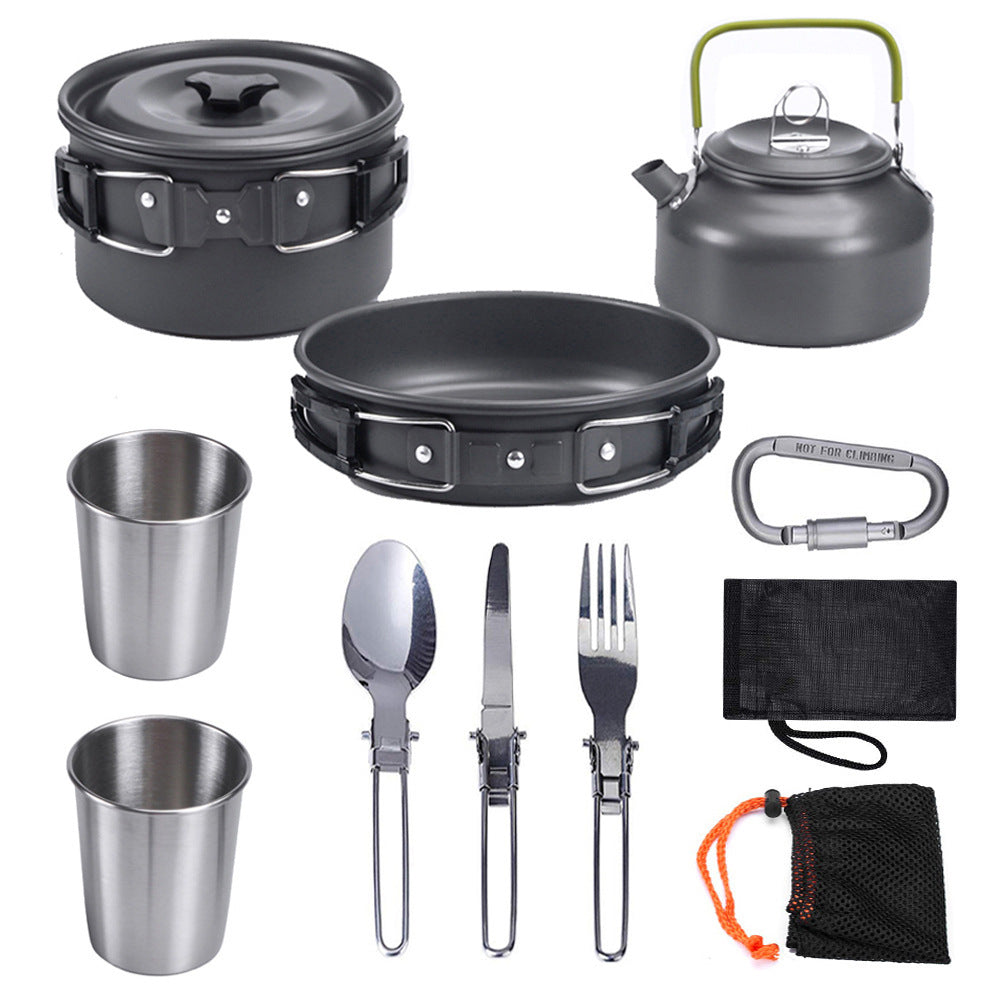 Outdoor Jacketed Kettle and Cooking Set