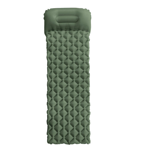 Inflatable Sleeping Mat with Built-in Pillow