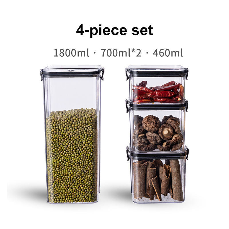 4 Pack Airtight Plastic Grain Containers