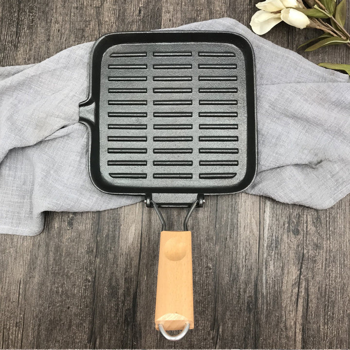 Camping Cookware Cast Iron Folding Pan