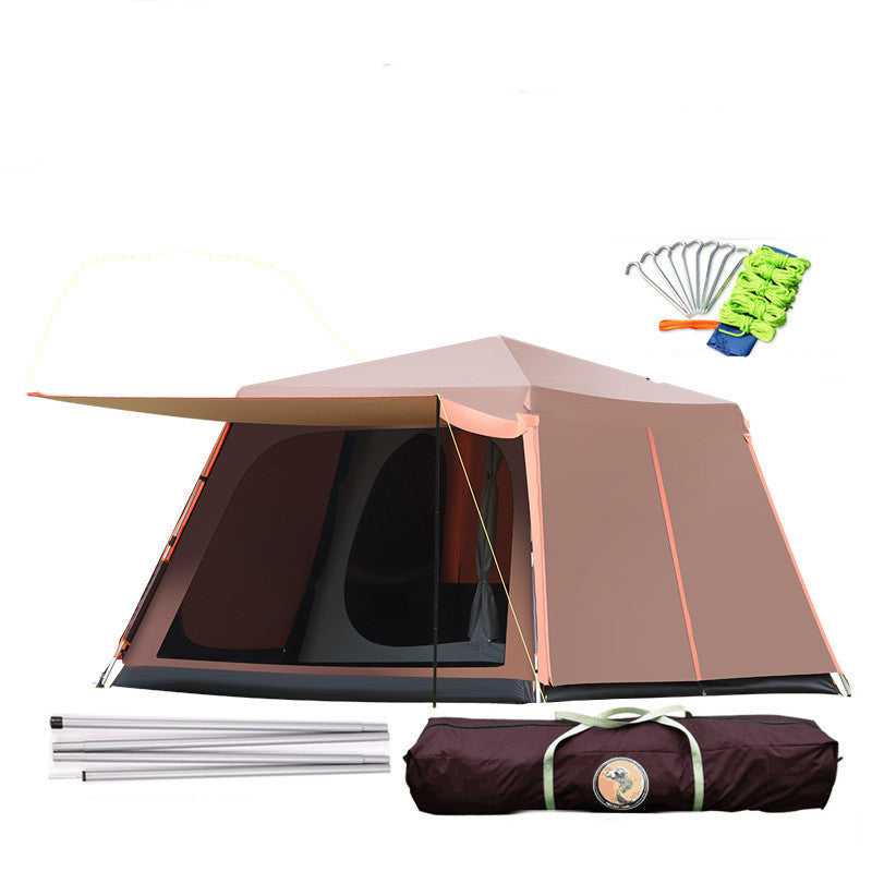 Outdoor Fully Automatic Aluminum Pole 3-4-5-8 Person Tent