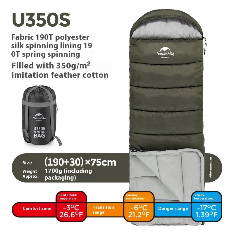 Naturehike Series Envelope Hooded Sleeping Bag