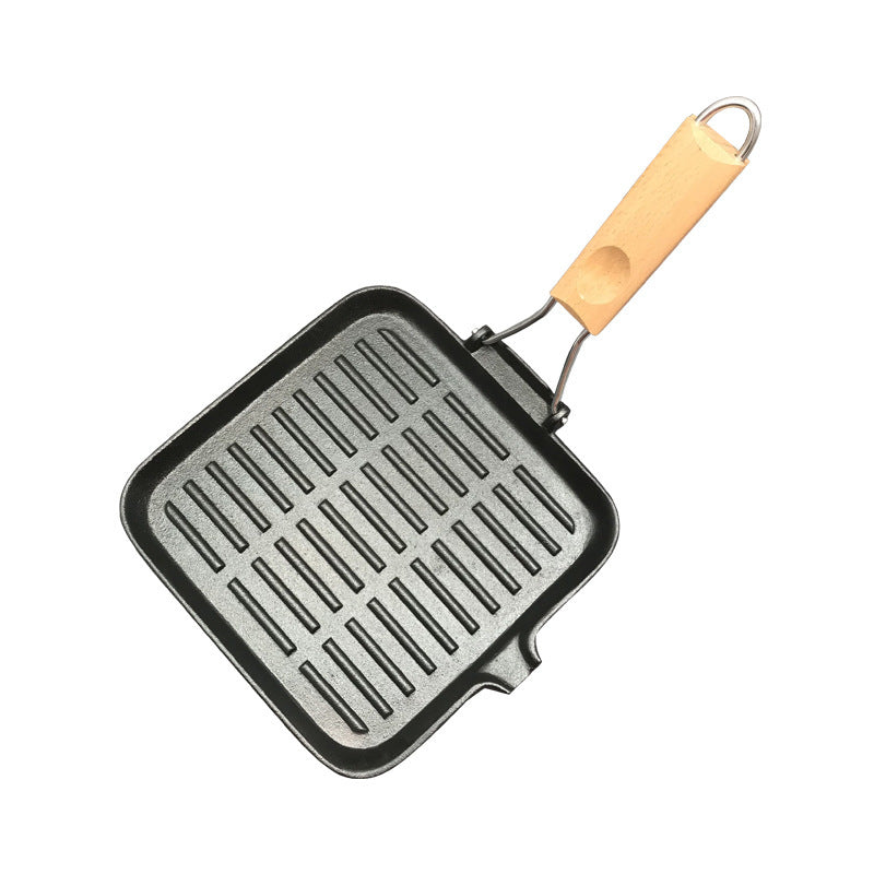 Camping Cookware Cast Iron Folding Pan