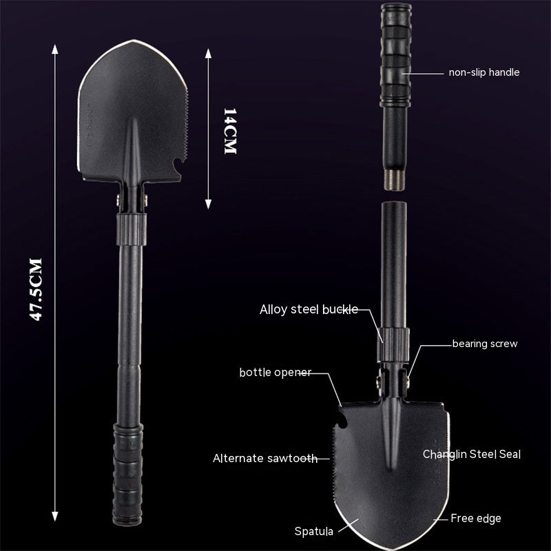 Multifunctional Emergency Folding Shovel