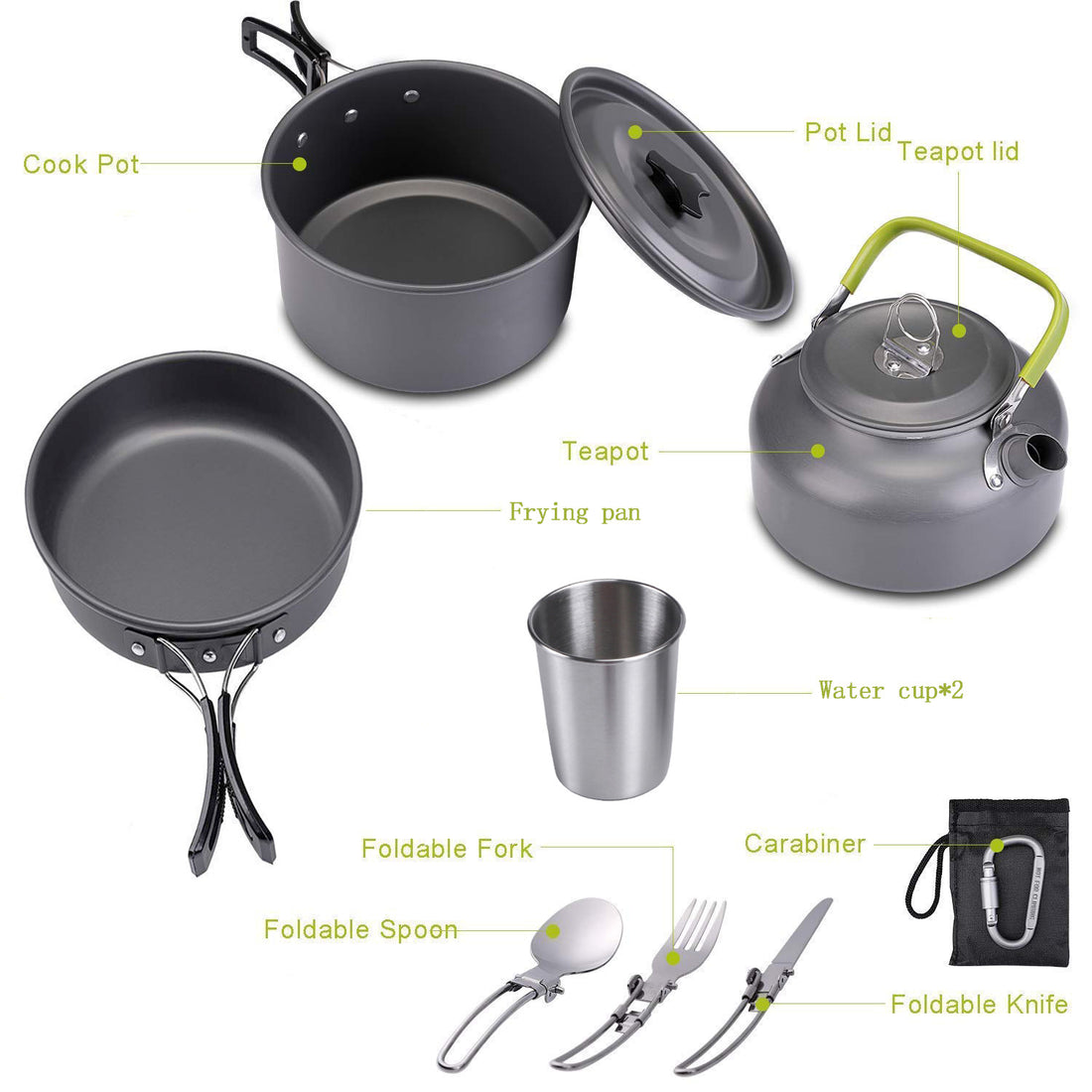 Outdoor Jacketed Kettle and Cooking Set