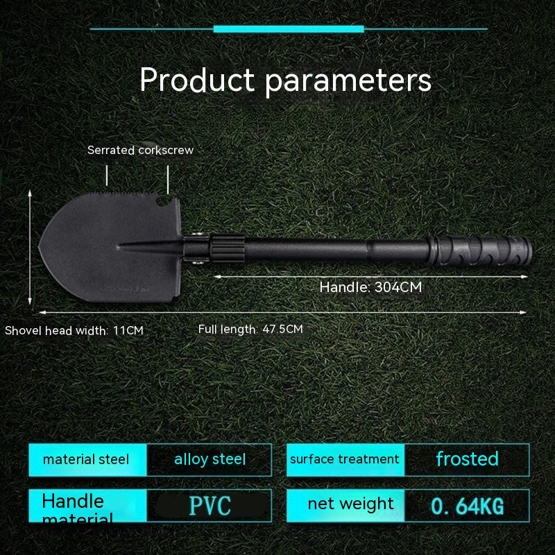 Multifunctional Emergency Folding Shovel