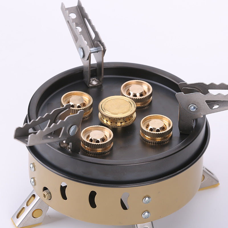 Portable Windproof Camping Cookout Gas Stove Holder